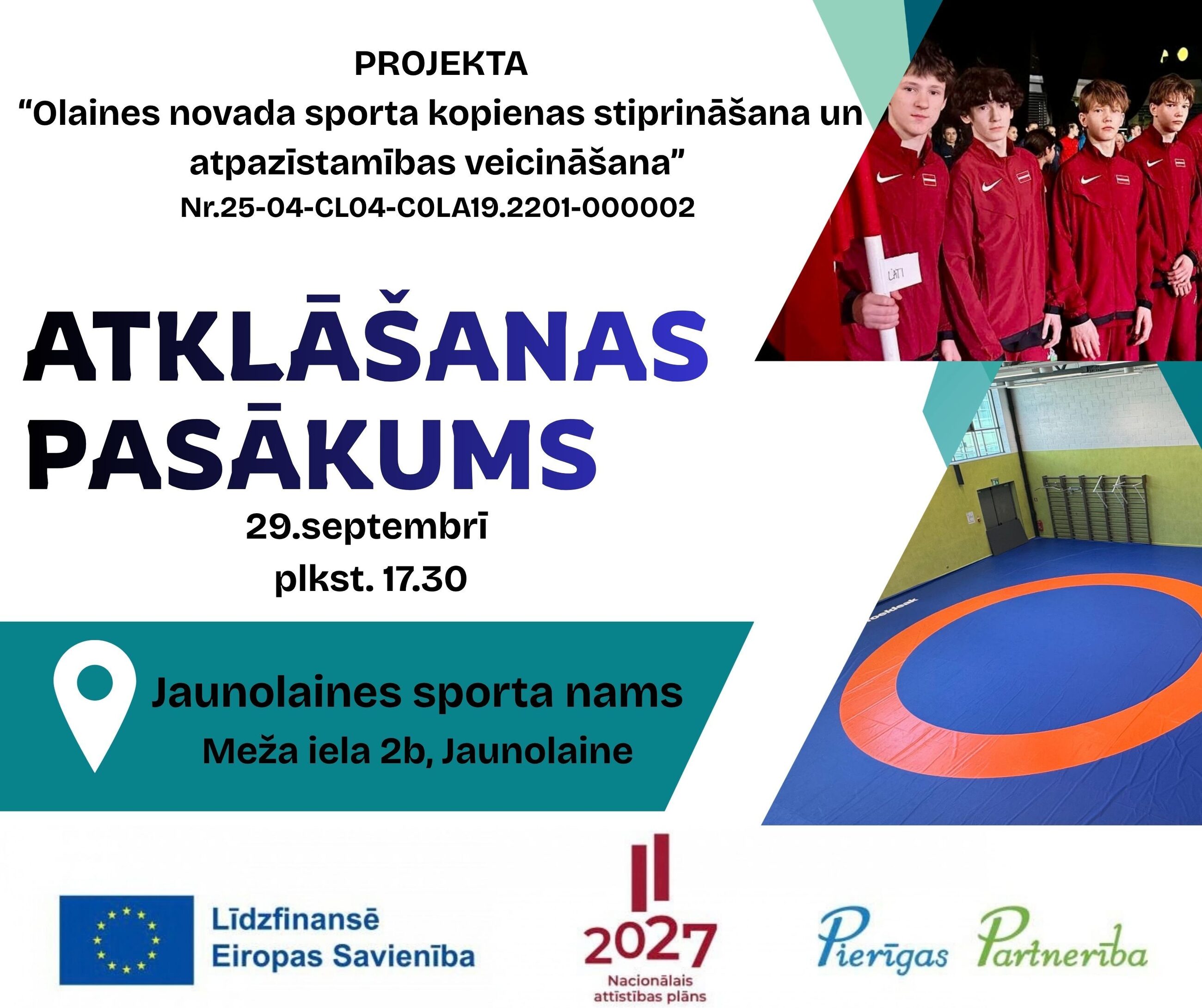 Aicinām uz projekta atklāšanas pasākumu!